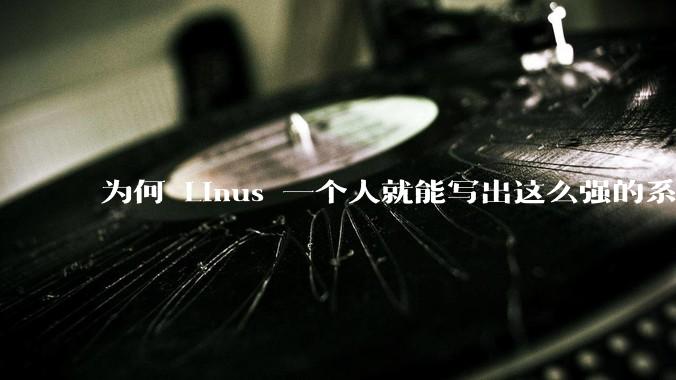 为何 Linus 一个人就能写出这么强的系统，中国却做不出来？